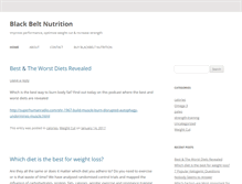 Tablet Screenshot of blackbeltnutrition.org